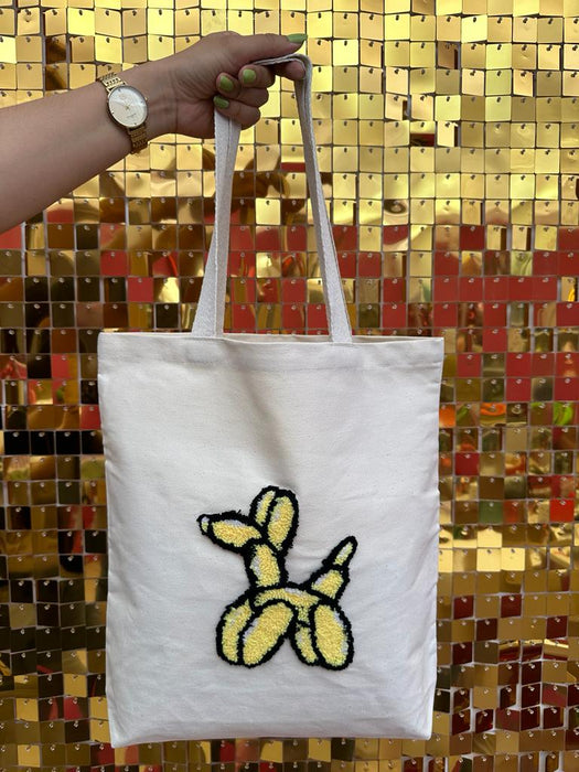 ToteBag Bordada Balloon Dog Amarillo