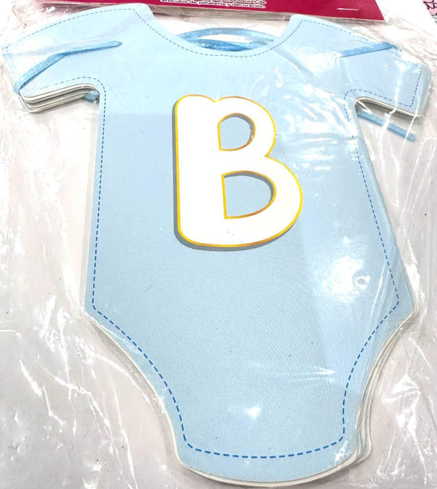 Guirnalda Para Baby Shower Mameluco Azul x 1