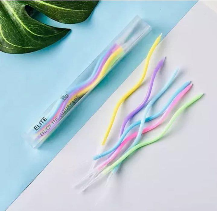 Velitas Espiral Largas Colores Pastel x 6