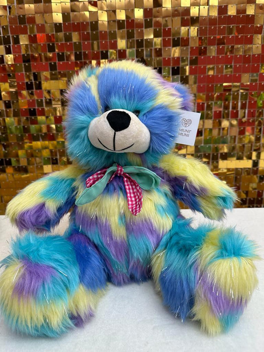 Oso de Peluche Deluxe Mini Arcoiris Azul 22 CM