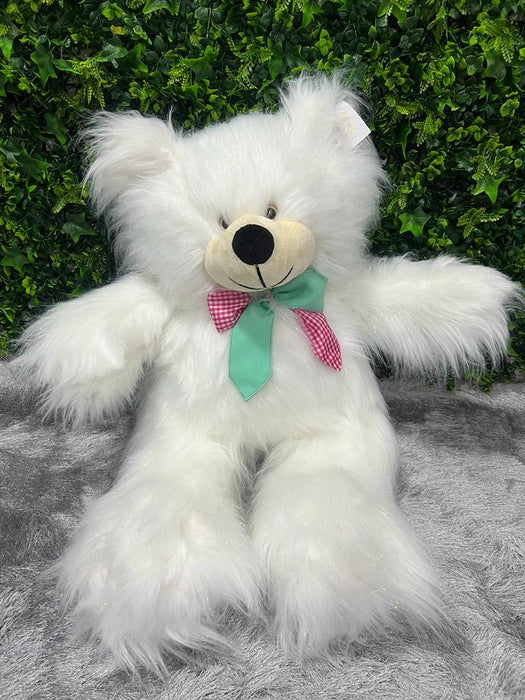Oso de Peluche Patas Largas Deluxe Grande Color Blanco 90 CM