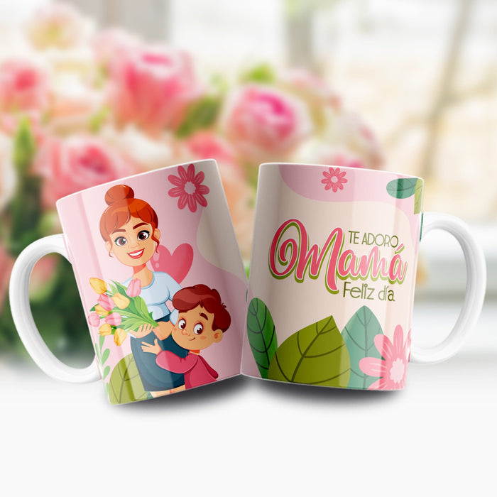 Mug Feliz Dia De La Madre 11 Oz Ref. 72 x 1 Unidad