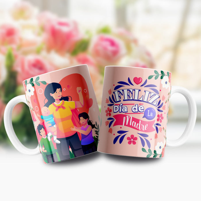 Mug Feliz Dia De La Madre 11 Oz Ref. 76 x 1 Unidad