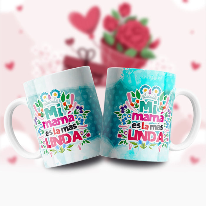 Mug Feliz Dia De La Madre 11 Oz Ref. 101 x 1 Unidad