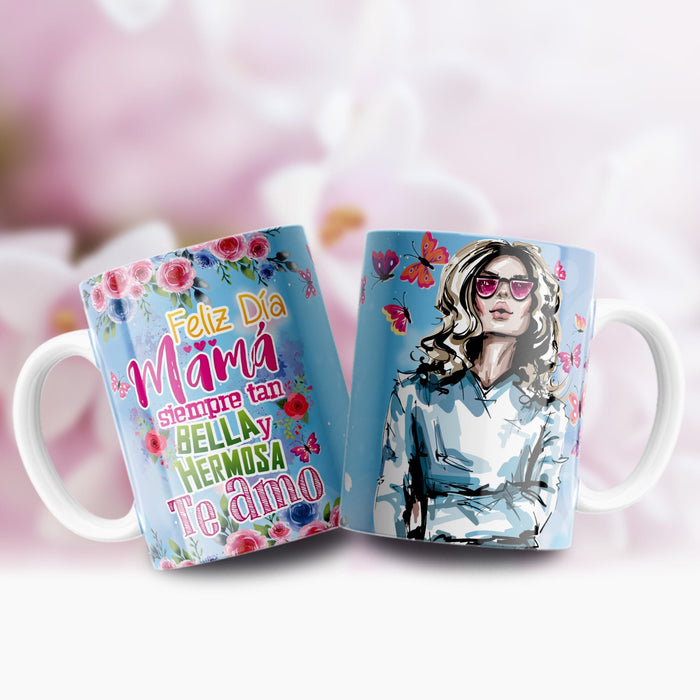 Mug Feliz Dia De La Madre 11 Oz Ref. 112 x 1 Unidad