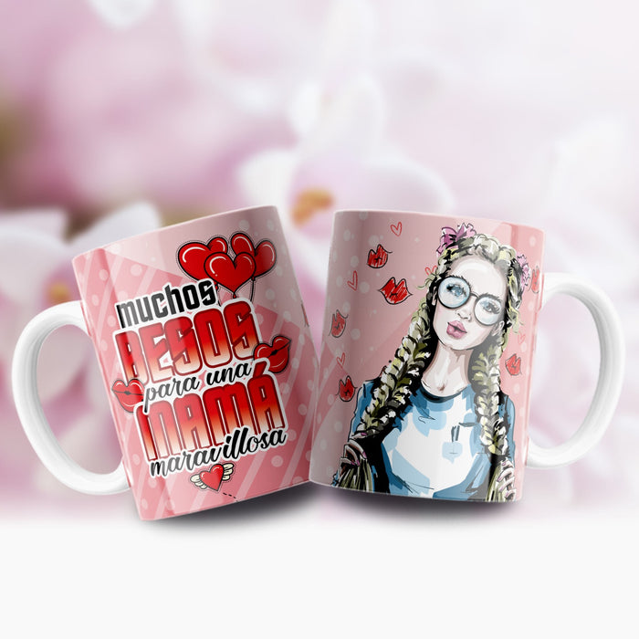 Mug Feliz Dia De La Madre 11 Oz Ref. 116 x 1 Unidad