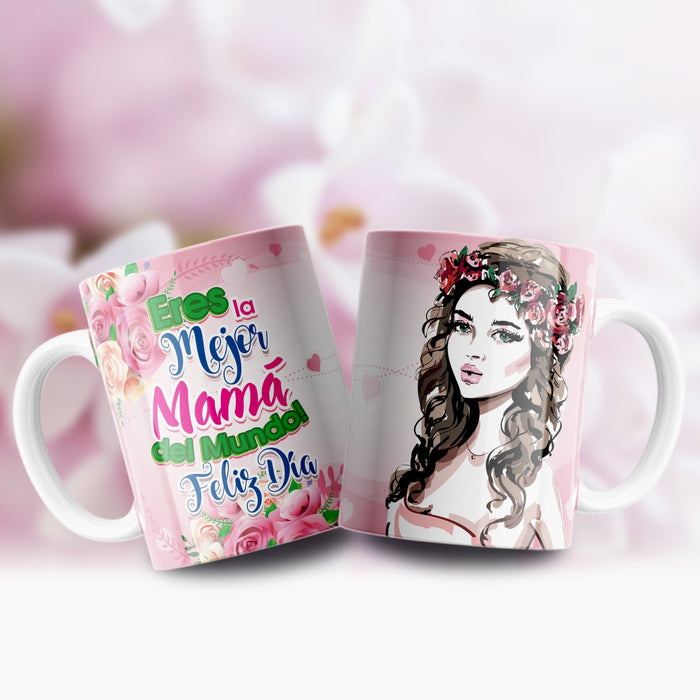Mug Feliz Dia De La Madre 11 Oz Ref. 118 x 1 Unidad