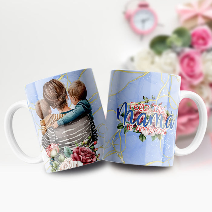 Mug Feliz Dia De La Madre 11 Oz Ref. 123 x 1 Unidad