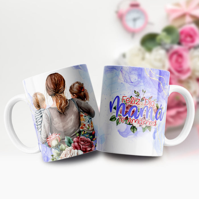 Mug Feliz Dia De La Madre 11 Oz Ref. 128 x 1 Unidad
