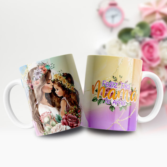 Mug Feliz Dia De La Madre 11 Oz Ref. 129 x 1 Unidad