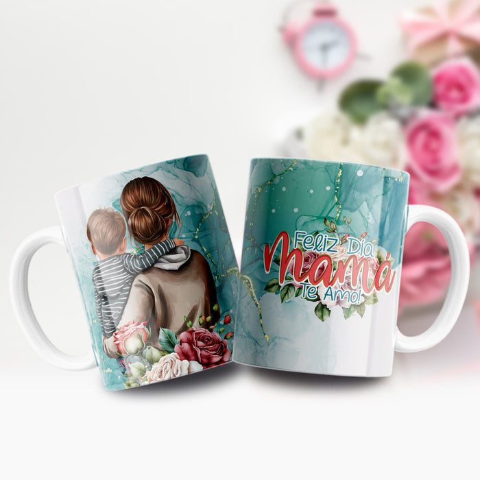 Mug Feliz Dia De La Madre 11 Oz Ref. 130 x 1 Unidad