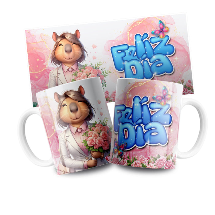 Mug Feliz Dia De La Madre 11 Oz Ref. 133 x 1 Unidad