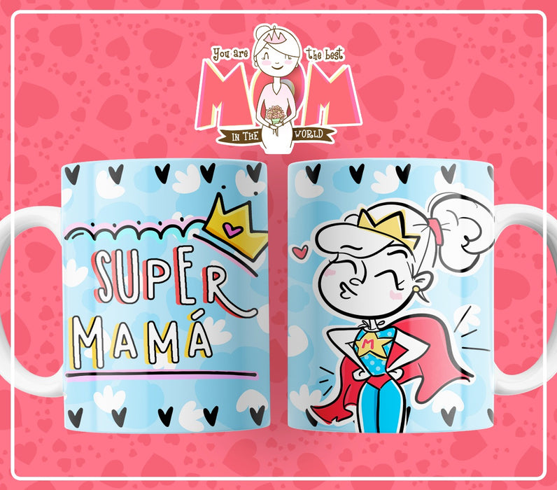 Mug Feliz Dia De La Madre 11 Oz Ref. 142 x 1 Unidad