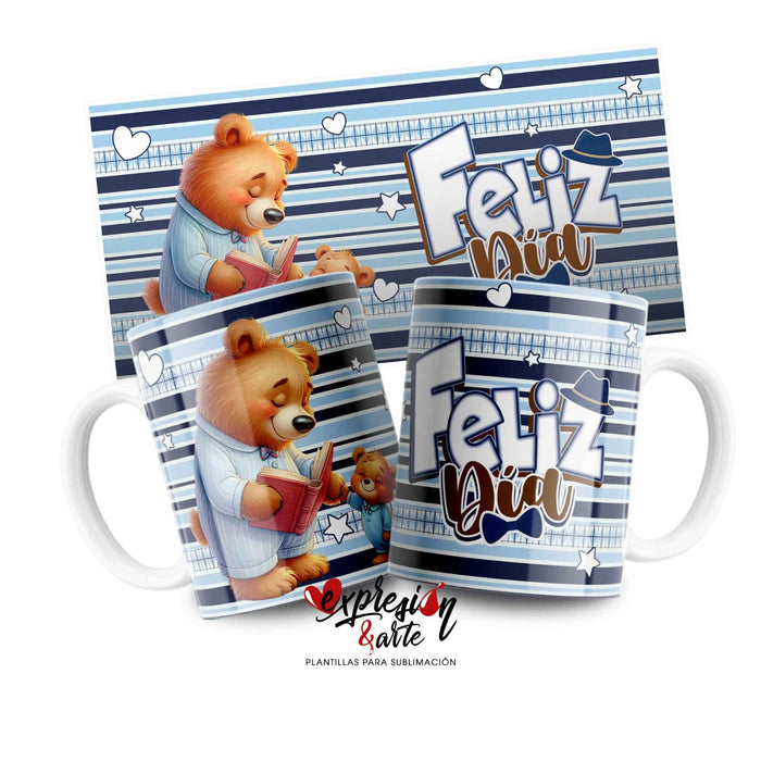 Mug Feliz Dia Padres 11 Oz Ref. 82 x 1 Unidad