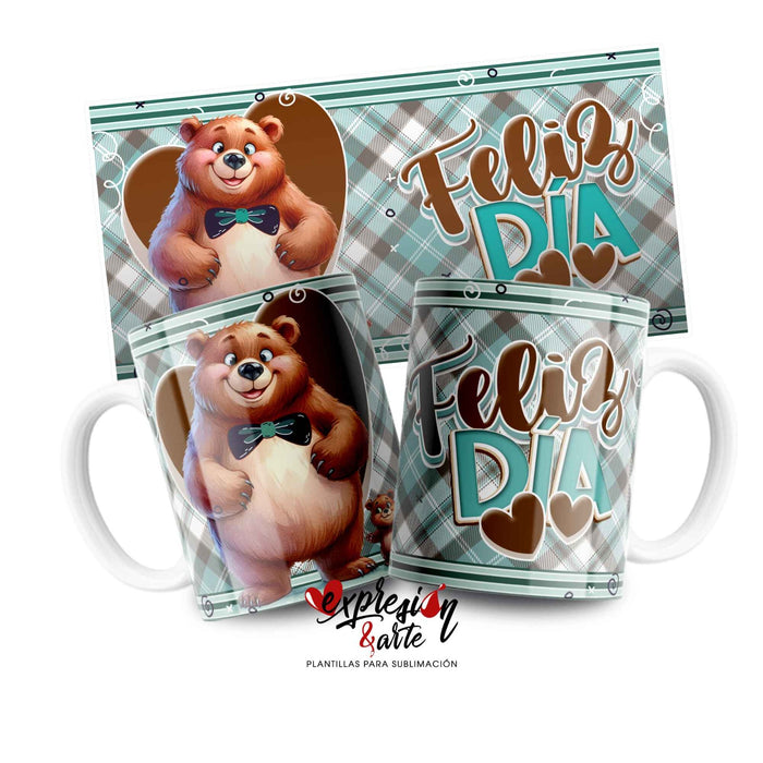 Mug Feliz Dia Padres 11 Oz Ref. 80 x 1 Unidad