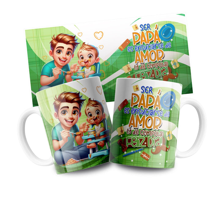 Mug Feliz Dia Padres 11 Oz Ref. 63 x 1 Unidad