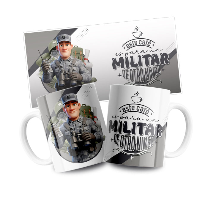 Mug Profesion 11 Oz Militar Hombre x 1 Unidad