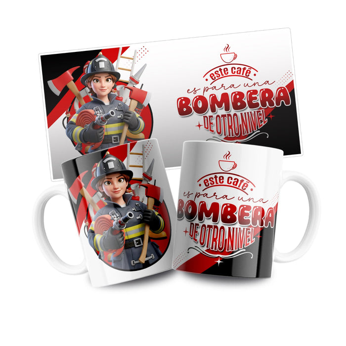 Mug Profesion 11 Oz Bombera x 1 Unidad