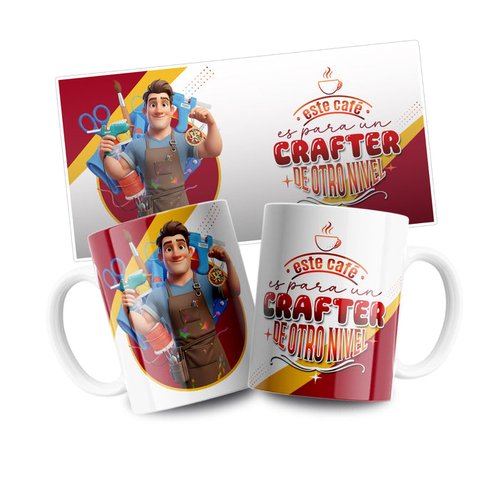 Mug Profesion 11 Oz Crafter Hombre x 1 Unidad