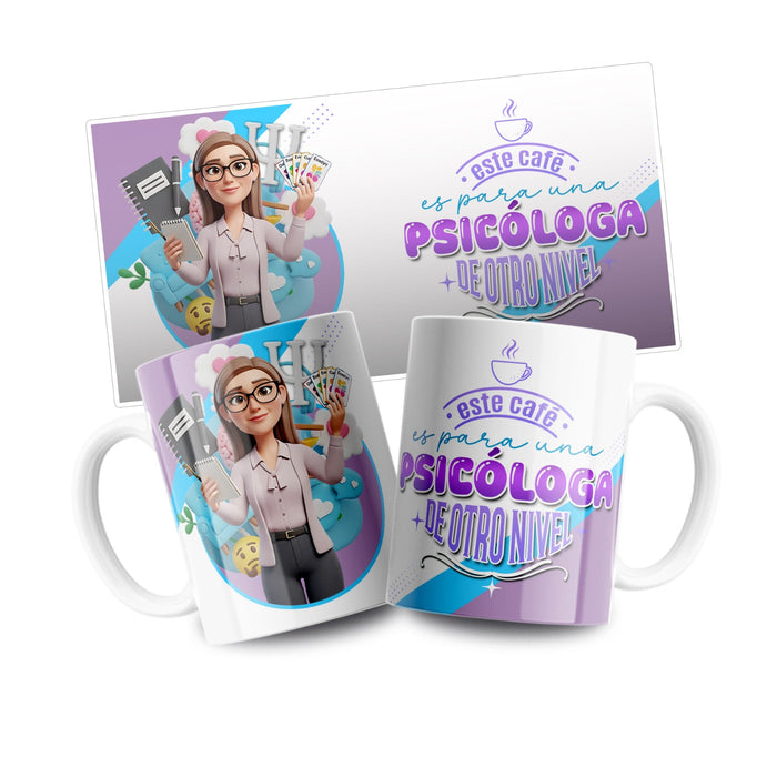 Mug Profesion 11 Oz Psicologa x 1 Unidad