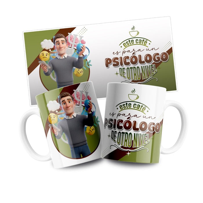 Mug Profesion 11 Oz Psicologo x 1 Unidad