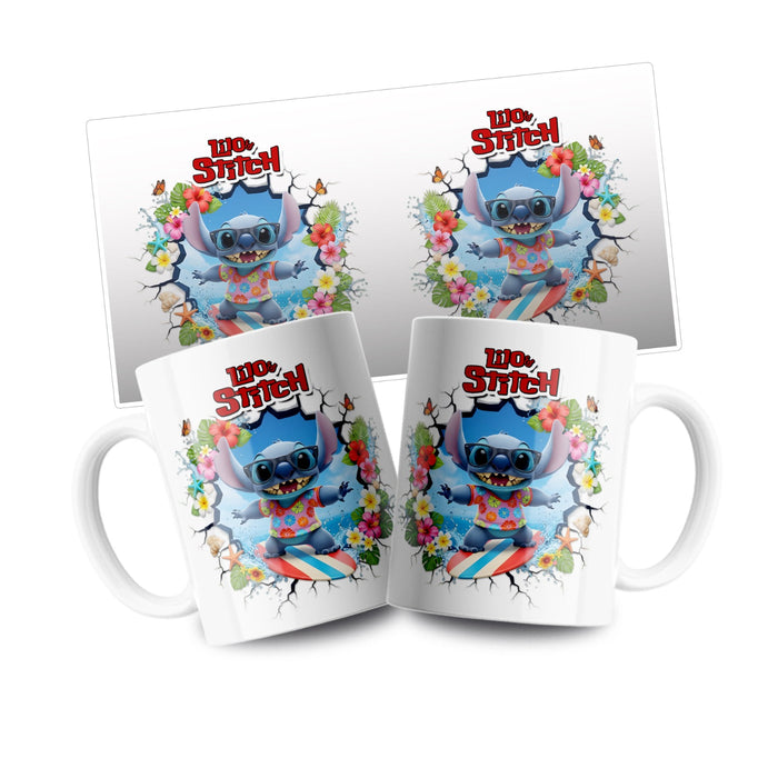 Mug 11 Oz Ref. 4 Stitch x 1 Unidad