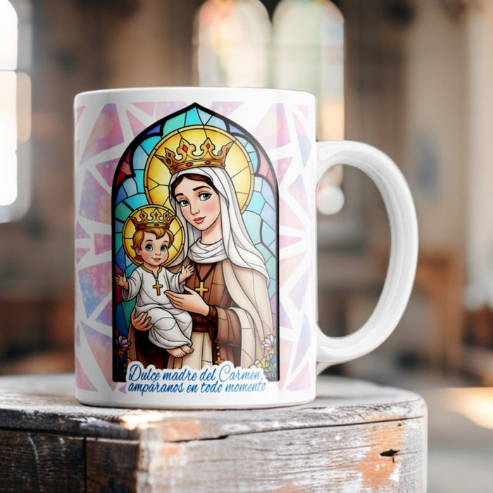 Mug 11 Oz Ref. 3 Virgen del Carmen x 1 Unidad
