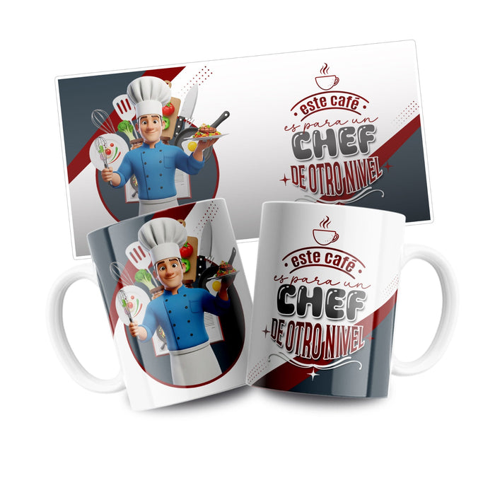 Mug Profesión 11 Oz Chef Hombre x 1 Unidad