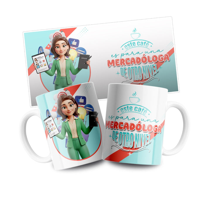 Mug Profesión 11 Oz Mercadóloga x 1 Unidad