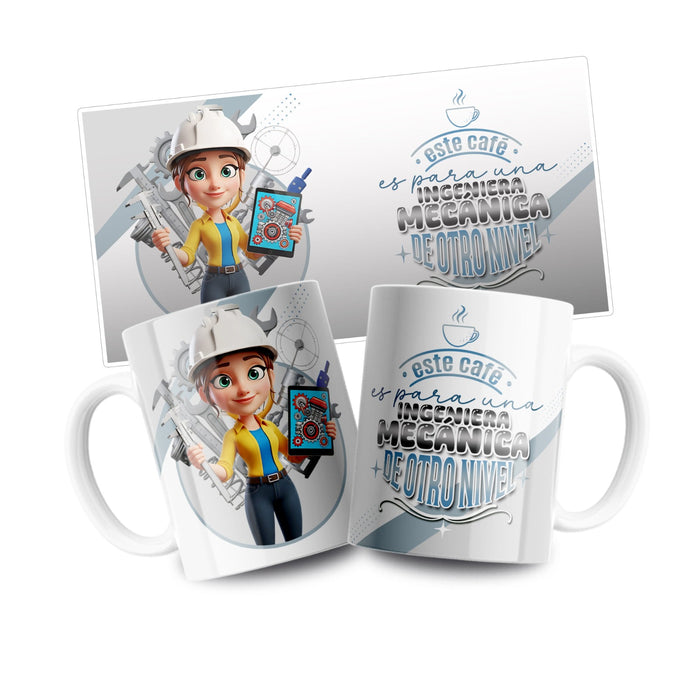 Mug Profesion 11 Oz Ingeniera Mecanica x 1 Unidad