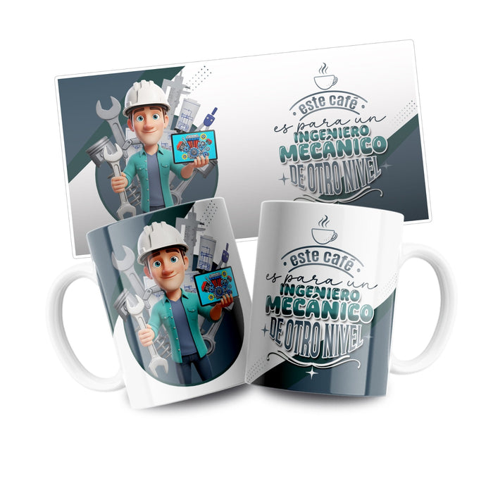 Mug Profesión 11 Oz Ingeniero Mecanico x 1 Unidad