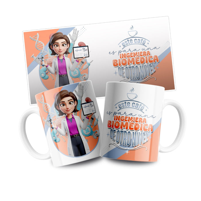 Mug Profesión 11 Oz Ingeniera Biomédica x 1 Unidad