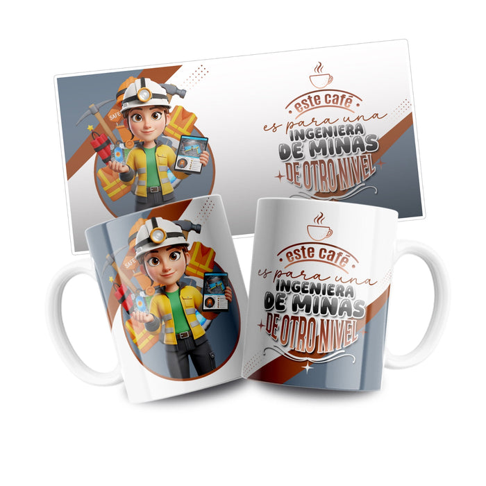 Mug Profesión 11 Oz Ingeniera de Minas x 1 Unidad