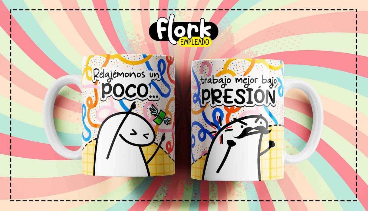 Mug Flork Frases Empleado 11 oz Ref 4 x 1 Unidad