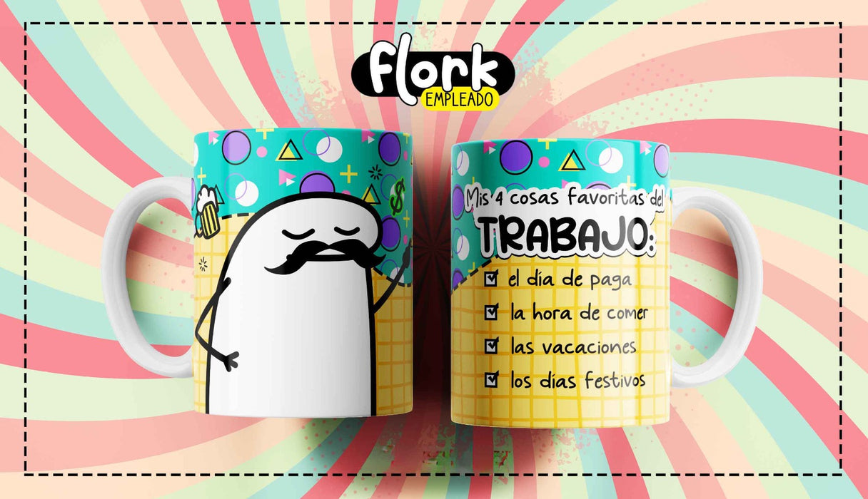 Mug Flork Frases Empleado 11 oz Ref 9 x 1 Unidad