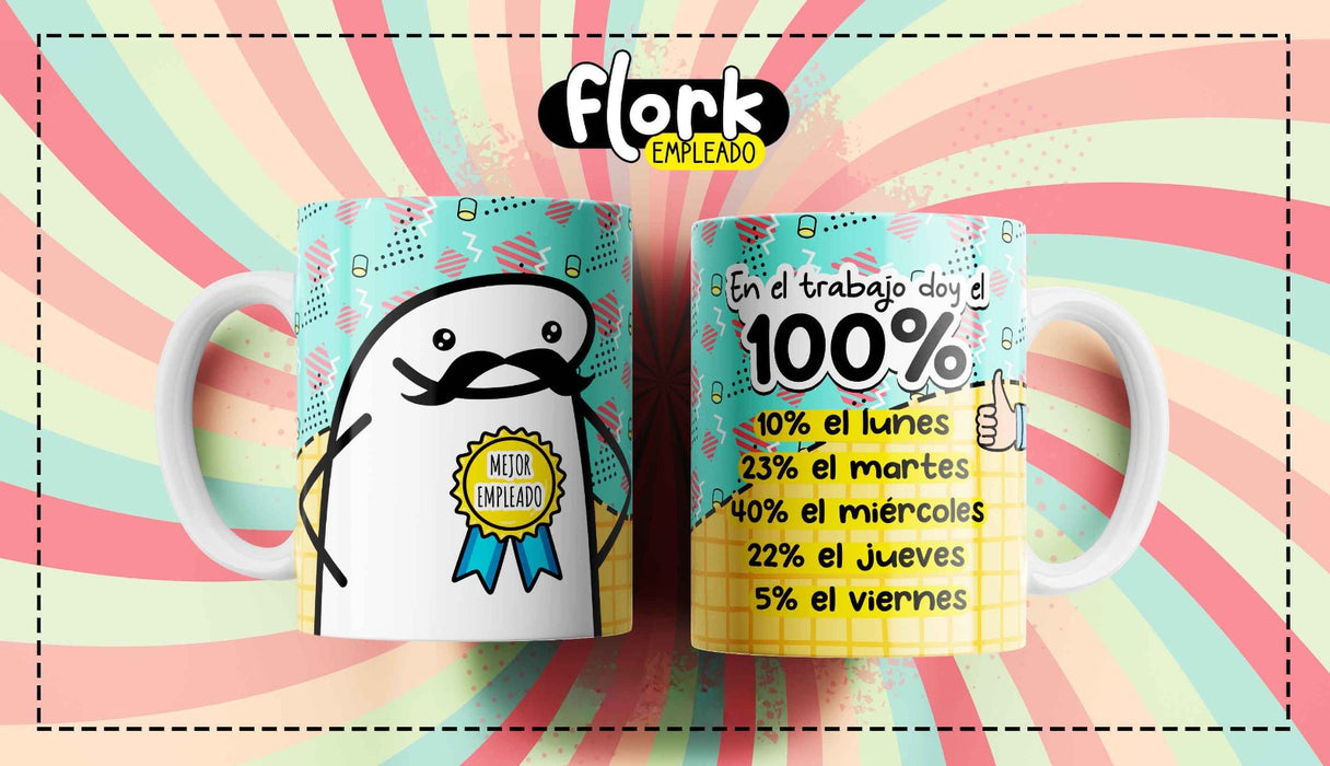 Mug Flork Frases Empleado 11 oz Ref 10 x 1 Unidad