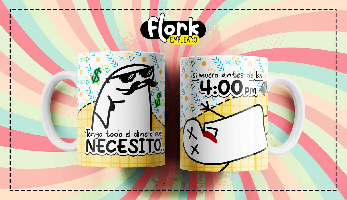 Mug Flork Frases Empleado 11 oz Ref 12 x 1 Unidad