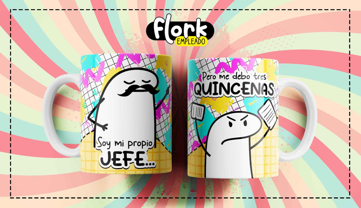 Mug Flork Frases Empleado 11 oz Ref 13 x 1 Unidad