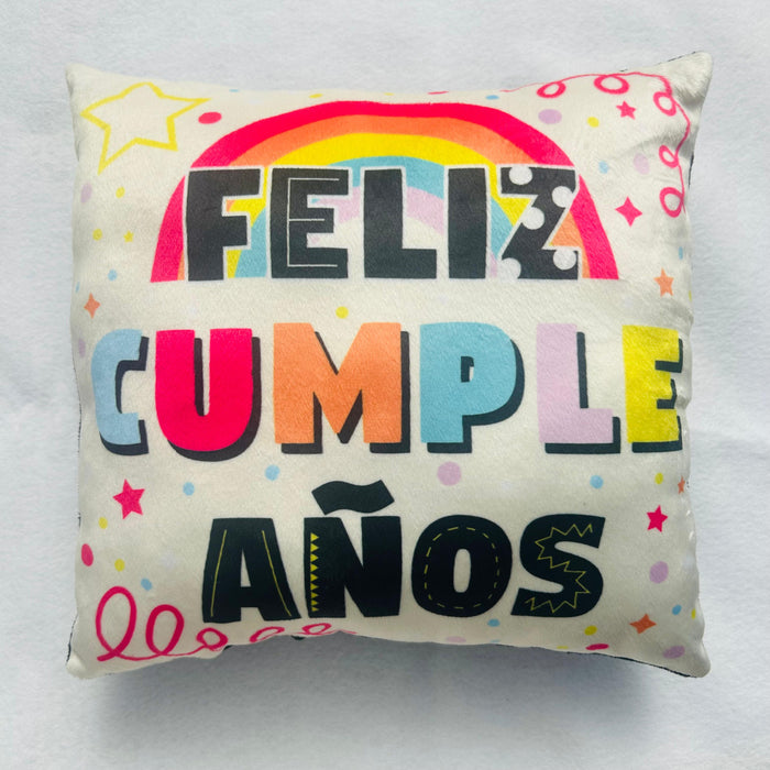 Cojin Mediano Feliz Cumpleaños Ref. 3 x 1 Unidad