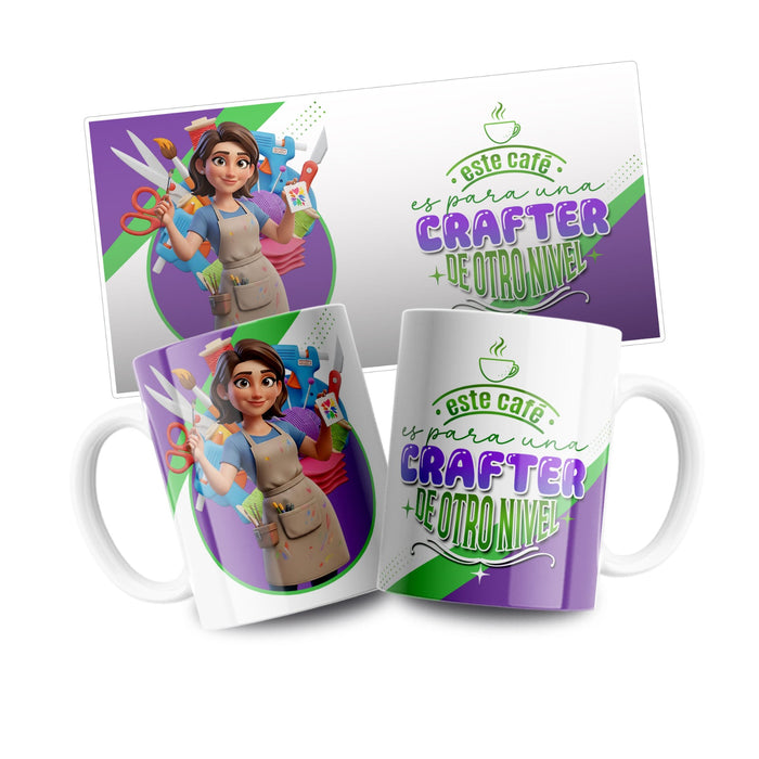 Mug Profesion 11 Oz Crafter Mujer x 1 Unidad