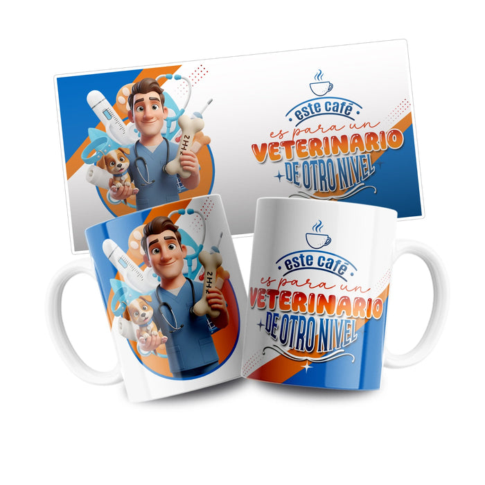 Mug Profesion 11 Oz Veterinario x 1 Unidad