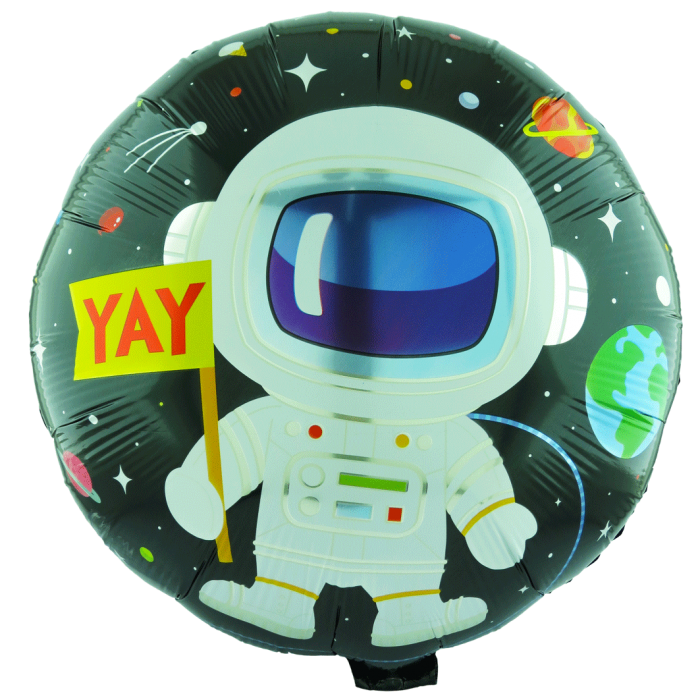 Globo Metalizado Redondo Astronauta 18" Festella