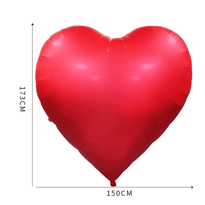 Globo corazon 65" JUMBO Rojo x 1