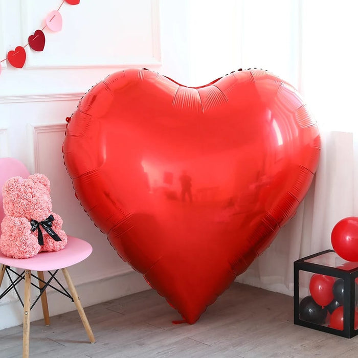 Globo corazon 65" JUMBO Rojo x 1