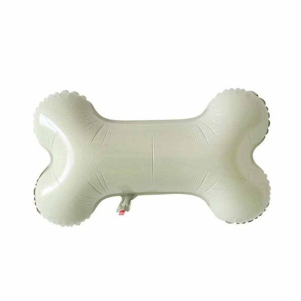 Globo Metalizado Hueso Blanco 18" X Unidad