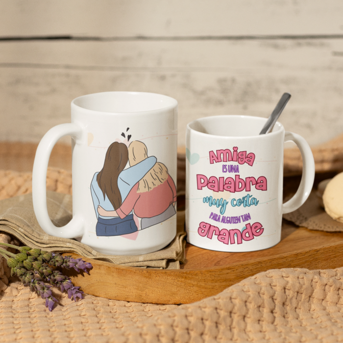 Mug Amor y Amistad 11 oz Ref 19 Amiga Grande x 1 Unidad
