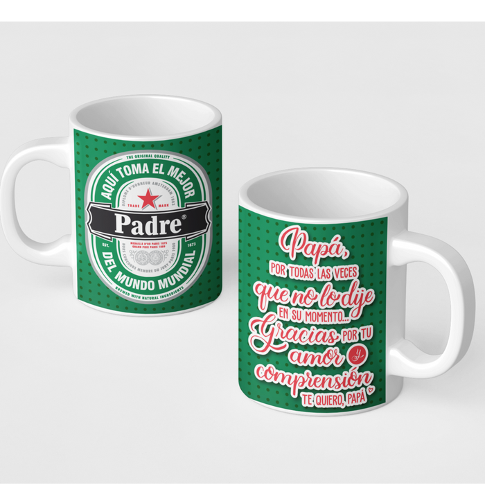 Mug Feliz Dia Padres 11 Oz Ref. 25 x 1 Unidad