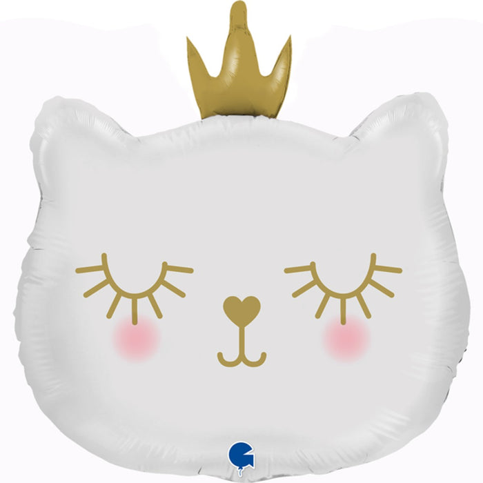 Globo Metalizado Gato Blanco 25"
