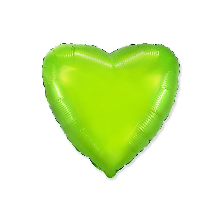 Globo Corazon Verde Lima 18" X Unidad