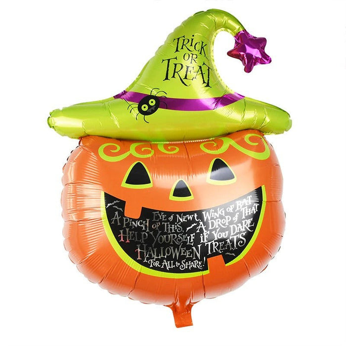 Globo Metalizado Halloween Calabaza Trick or Treat 18" x 1 Unidad